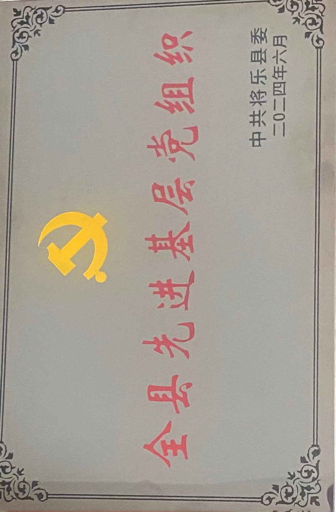 喜報！福建金森第一黨支部獲評“縣先進基層黨組織”榮譽稱號